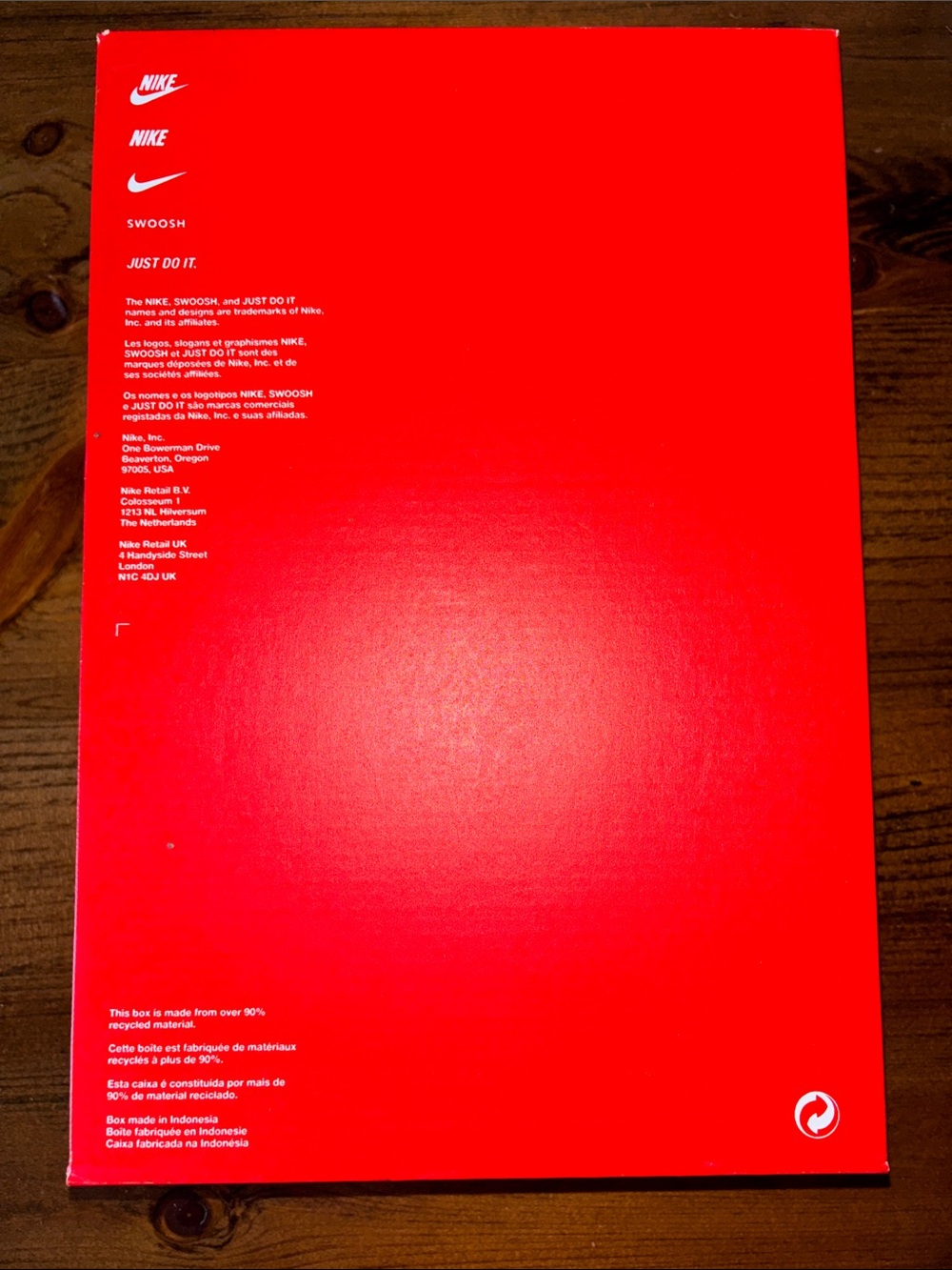 Nike Red and White Logo Shoe Box - Picture 6 of 8